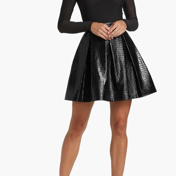 Alice + Olivia Black Midi Dress - Picture 2 of 4